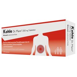 KOHLE Dr.Mann 250 mg Tabletten