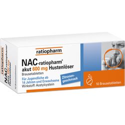 NAC-ratiopharm akut 600 mg Hustenlser Brausetabl.