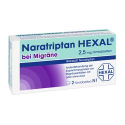 NARATRIPTAN HEXAL bei Migrne 2,5 mg Filmtabletten