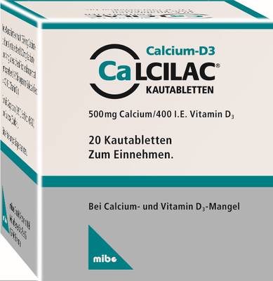 CALCILAC Kautabletten 500 mg/400 I.E.